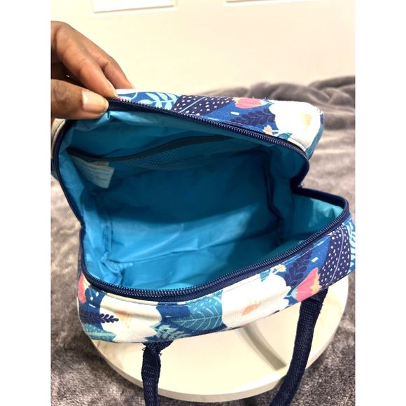 Fit & Fresh Anastasia Bag Flutter Floral Blue Lunch Bag: Pre-Owned - Picture 7 of 8